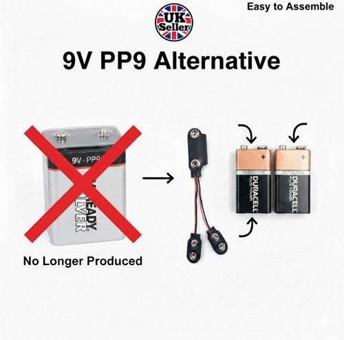 Pp3 pp9 battery adapter - to,