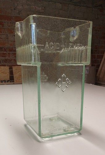 Vintage glass battery cell - battery, jar