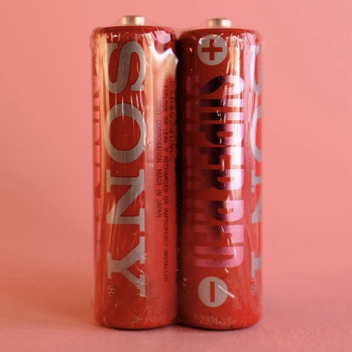 Vintage dud sony super - x2, red