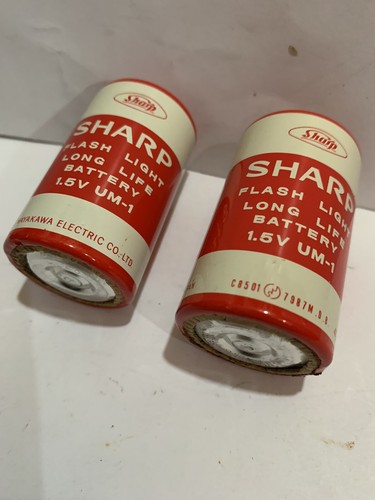 Vintage battery 2pcs - vintage, sharp