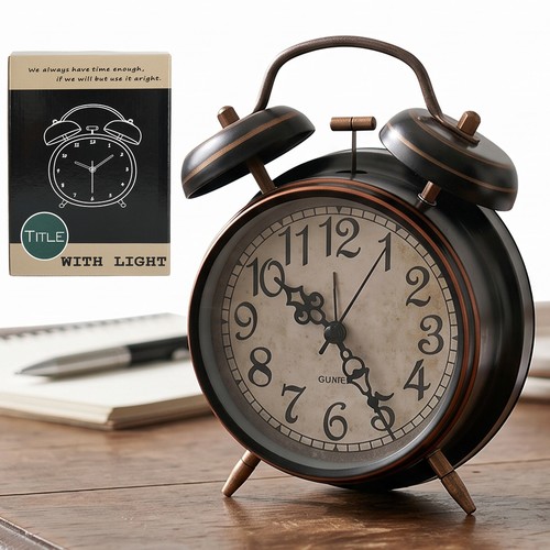 Vintage loud alarm clock twin - alarm,