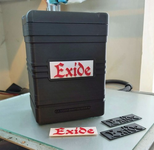 Exide style printed battery - printed,
