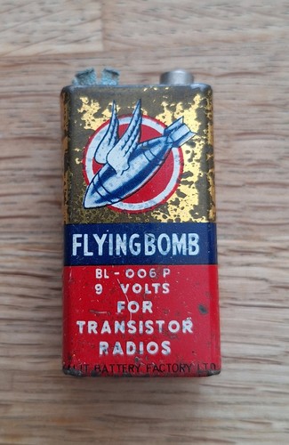 Vintage flying bomb volt - bomb, 9