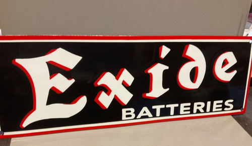 Exide batteries vintage style - batteries,