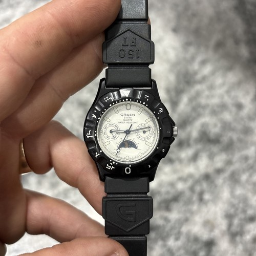 Vintage gruen moon phase date - gruen,