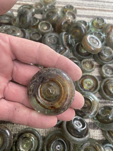 Vintage glass lids - vintage, lids,vintage